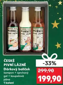 Kaufland ČESKÉ PIVNÍ LÁZNĚ Dárkový balíček nabídka