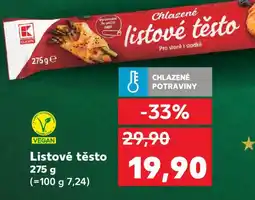 Kaufland Listové těsto nabídka