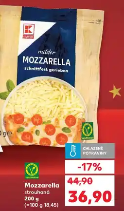 Kaufland Mozzarella strouhaná nabídka
