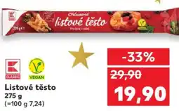 Kaufland Listové těsto nabídka