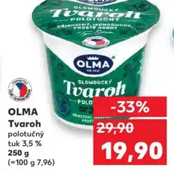 Kaufland OLMA Tvaroh polotučný tuk 3,5% nabídka