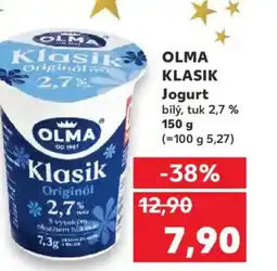 Kaufland OLMA KLASIK Jogurt bílý, tuk 2,7% nabídka