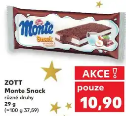 Kaufland ZOTT Monte Snack nabídka