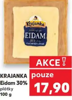 Kaufland KRAJANKA Eidam 30% plátky nabídka