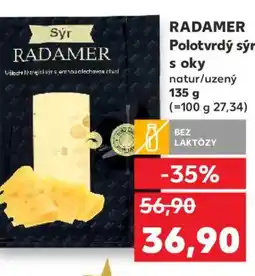 Kaufland RADAMER Polotvrdý sýr s oky nabídka