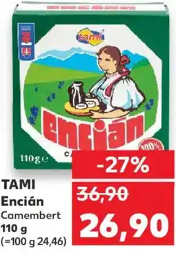 Kaufland TAMI Encián Camembert nabídka