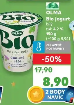 Kaufland OLMA Bio jogurt nabídka