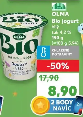 Kaufland OLMA Bio jogurt nabídka