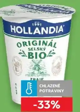 Kaufland HOLLANDIA Bio selský jogurt nabídka