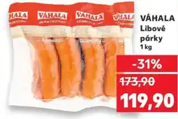 Kaufland VÁHALA Libové párky nabídka