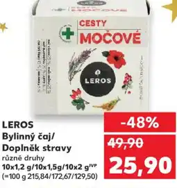 Kaufland LEROS Bylinný čaj/ Doplněk stravy nabídka