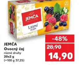 Kaufland JEMČA Ovocný čaj nabídka