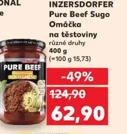 Kaufland INZERSDORFER Pure Beef Sugo Omáčka na těstoviny nabídka