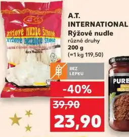 Kaufland A.T. INTERNATIONAL Rýžové nudle nabídka