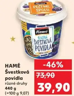 Kaufland HAMÉ Švestková povidla nabídka
