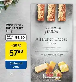 Tesco Tesco Finest Slané Krekry, 100 g nabídka