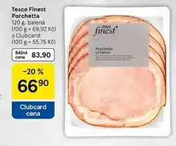 Tesco Tesco Finest Porchetta, 120 g, balená nabídka