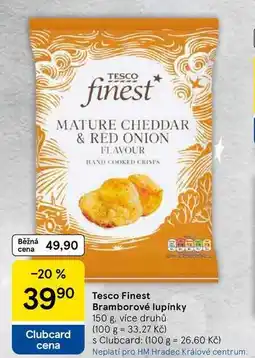 Tesco Bramborové lupínky, 150 g nabídka