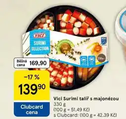 Tesco Vici Surimi talíř s majonézou, 330 g nabídka