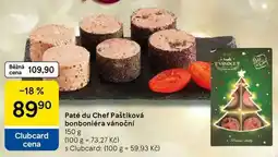 Tesco Paté du Chef Paštiková bonboniéra vánoční, 150 g nabídka