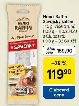 Tesco Henri Raffin Savojský salám, 145 g nabídka