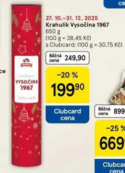 Tesco Krahulík Vysočina 1967, 650 g nabídka