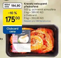 Tesco Krevety neloupané předvařené, 500 g nabídka