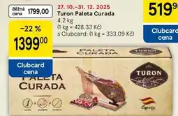 Tesco Turon Paleta Curada, 4.2 kg nabídka