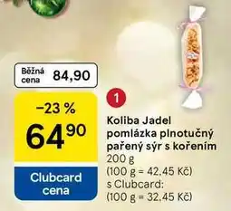 Tesco Koliba Jadel pomlázka plnotučný pařený sýr s kořením, 200 g nabídka