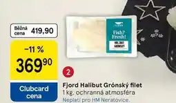 Tesco Fjord Halibut Grónský filet, 1 kg nabídka
