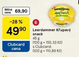 Tesco Leerdammer Křupavý snack, 45 g nabídka