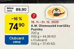 Tesco A.W. Olomoucké tvarůžky Pusinky, 200 g nabídka