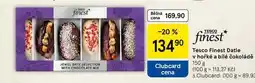 Tesco Tesco Finest Datle v hořké a bílé čokoládě, 150 g nabídka