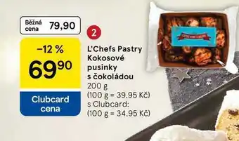 Tesco L'Chefs Pastry Kokosové pusinky, 200 g nabídka