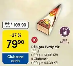 Tesco Džiugas Tvrdý sýr, 180 g nabídka
