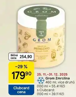 Tesco Grom Zmrzlina, 460 ml, více druhů nabídka