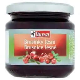 Tesco Valenzi Brusinky lesní 220g nabídka