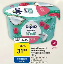 Tesco Alpro Kokosový fermentovaný výrobek s malinami, 120 g nabídka