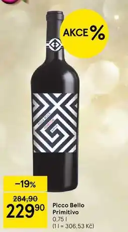 Tesco Picco Bello Primitivo, 0.75 l nabídka