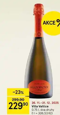 Tesco Villa Valtice, 0.75 l, dva druhy nabídka