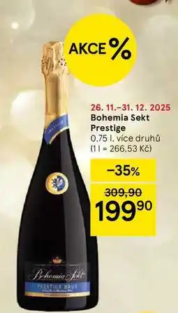 Tesco Bohemia Sekt Prestige, 0.75 l, více druhů nabídka