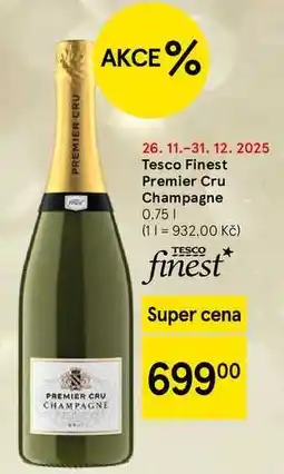 Tesco Tesco Finest Premier Cru Champagne, 0.75 l nabídka