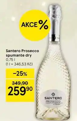 Tesco Santero Prosecco spumante dry, 0.75 l nabídka