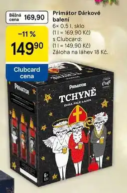 Tesco Primátor Dárkové balení, 6× 0.5 l, sklo nabídka