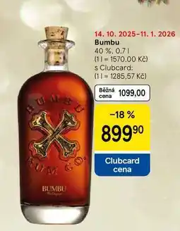 Tesco Bumbu 40 %, 0,7 l nabídka