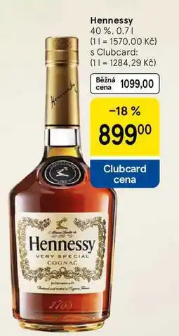 Tesco Hennessy 40 %, 0.7 l nabídka