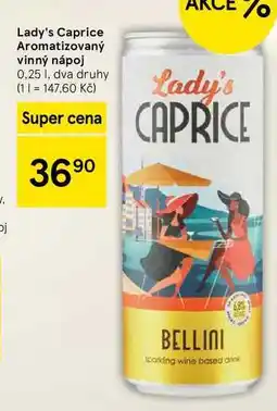 Tesco Lady's Caprice Aromatizovaný vinný nápoj, 0.25 l, dva druhy nabídka