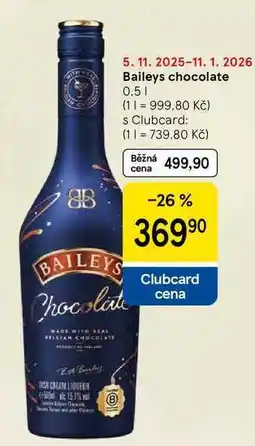 Tesco Baileys chocolate, 0.5 l nabídka