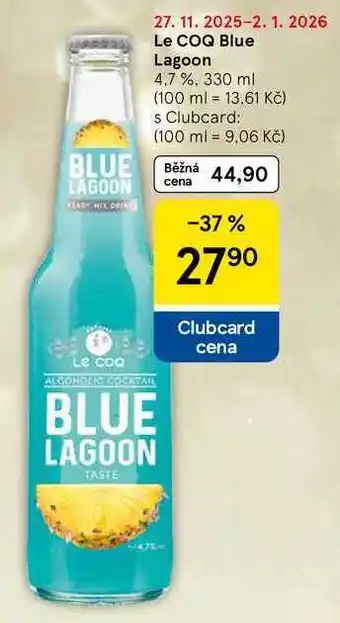 Tesco Le COQ Blue Lagoon 4,7 %, 330 ml nabídka