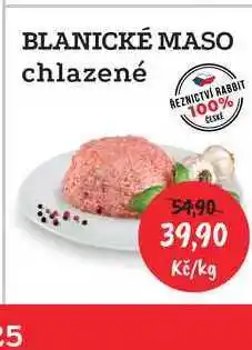 RABBIT řeznictví BLANICKÉ MASO chlazené 1kg nabídka